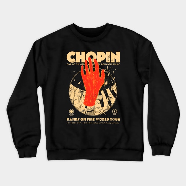 Fryderyk Chopin Crewneck Sweatshirt by hafaell